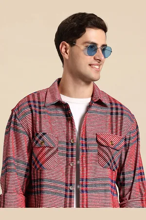 Mast & Harbour Men Checked Casual Shacket