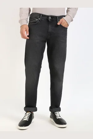 Calvin Klein Men Slim Fit Mid-Rise Light Fade Cotton Jeans