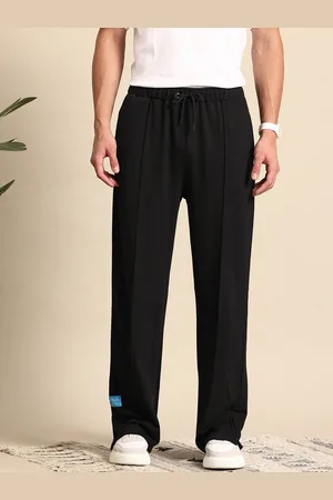 Mast & Harbour Men Side Slit Relaxed Fit Track Pants