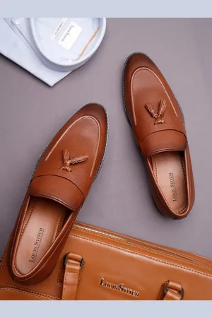 LOUIS STITCH Men Formal Slip On Tassel Moccasin Shoes