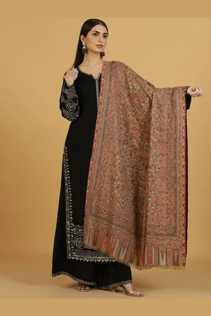 La Vastraa Women Floral Woven Design Shawl