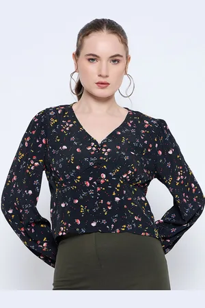 MADAME Women Floral Printed Empire Top