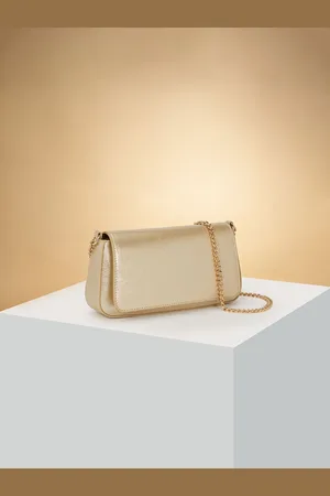 Pantaloons Colourblocked PU Oversized Structured Sling Bag with Cut Work