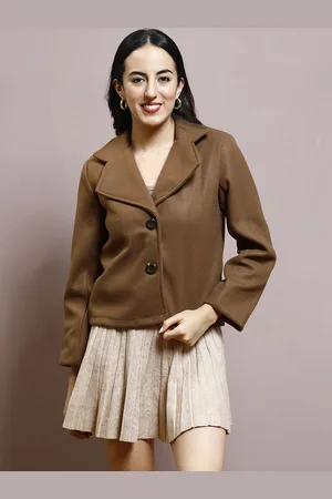 ATHENA Woollen Single-Breasted Overcoat