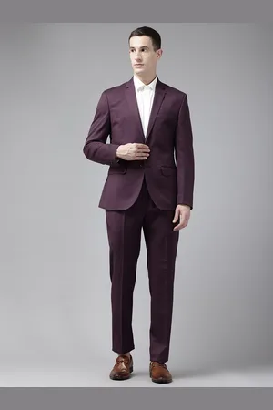 Park Avenue Notched Lapel Collar 2 Piece Formal Suit