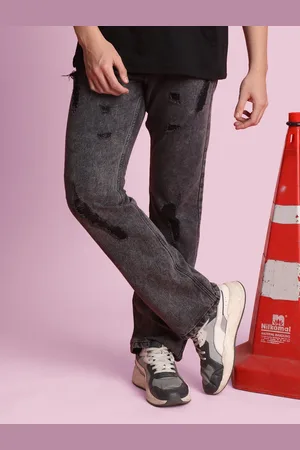Bene Kleed Men Relaxed Fit Low Distress Heavy Fade Jeans