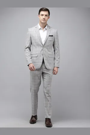 Park Avenue Super Slim Fit Notched Lapel Collar 2 Piece Formal Suit