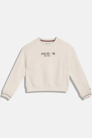 Tommy Hilfiger Girls Brand Logo Printed Cotton Sweatshirt