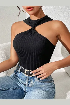 DressBerry Halter Neck Fitted Top