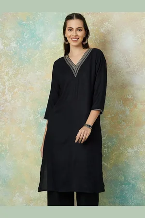 Lifestyle Women Printed Thread Work Kurta