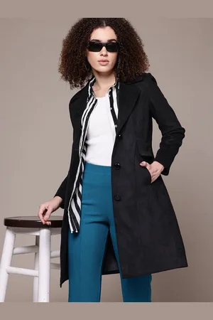 Roadster The Lifestyle Co. Woollen Single Breasted Longline Over Coat