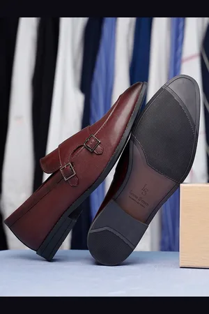 LOUIS STITCH Men Slip On Formal Monk Shoes