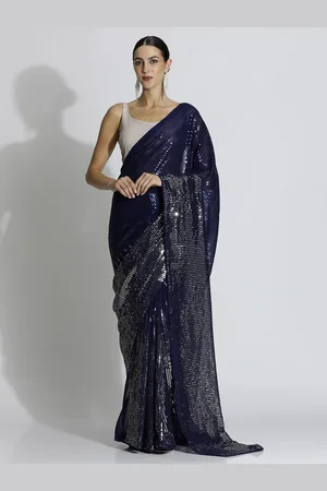 Jaipur Sequinned Tissue Saree with Blouse Piece