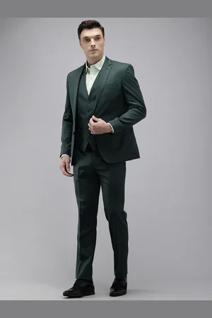 Park Avenue Super Slim Fit Notched Lapel Collar 3 Piece Formal Suit