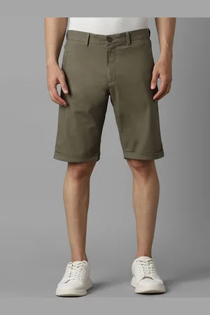 Louis Philippe Men Cotton Mid-Rise Slim Fit Shorts