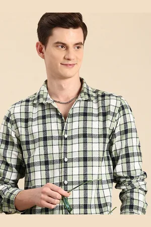 Mast & Harbour Checked Knitted Casual Shirt