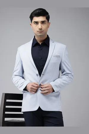 Park Avenue Active Fit Notched Lapel Single-Breasted Formal Blazer