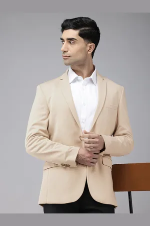Park Avenue Single-Breasted Notched Lapel Active Fit Formal Blazer
