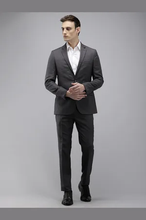 Park Avenue Super Slim Fit Notched Lapel Collar 2 Piece Formal Suit