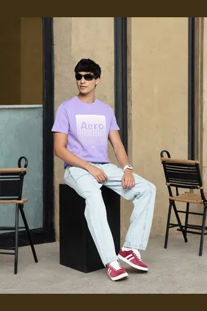 Aeropostale Men Brand Logo Printed Pure Cotton T-shirt