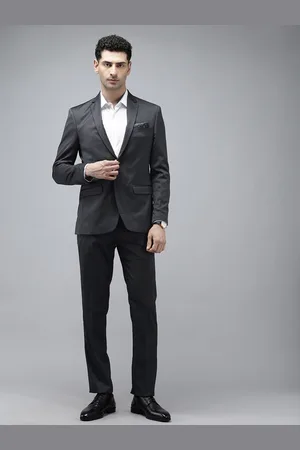 Park Avenue Super Slim Fit Notched Lapel Collar 2 Piece Party Suit