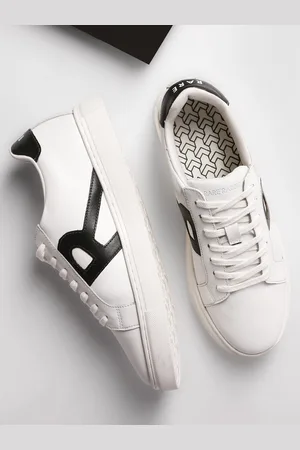 RARE RABBIT Men Nova Leather Lace-Up Sneakers