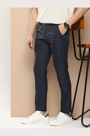 Invictus Men Textured Trousers