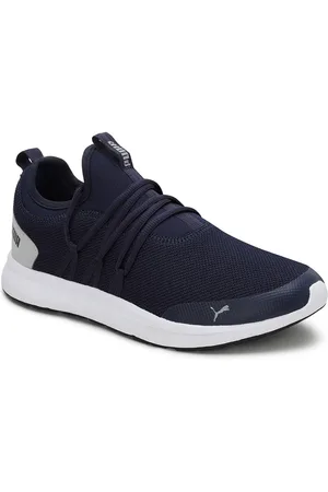 PUMA Men Navy Blue Woven Design Skipper Sneakers