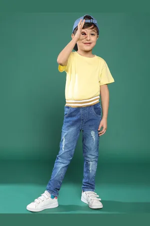 TALES & STORIES Boys Slim Fit Regular Denim Jeans