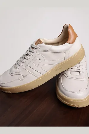 RARE RABBIT Men Nebula Textured Leather Sneakers