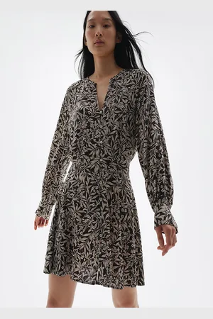 H&M Floral Printed A-Line Dress