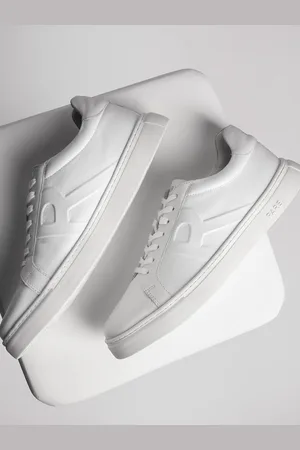RARE RABBIT Men Odessa Textured Leather Sneakers