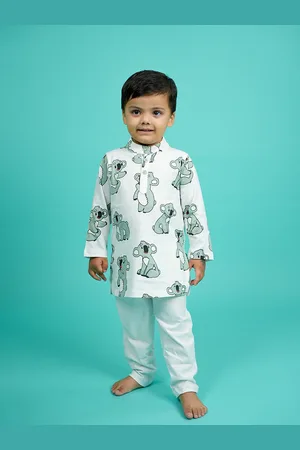 BE AWARA Kids Abstractc Printed Regular Pure Cotton Kurta & Pyjamas