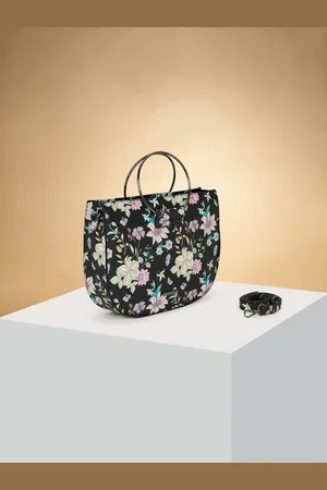 Pantaloons Floral Embellished PU Swagger Sling Bag