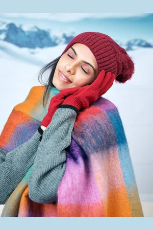 ToniQ Scraf Beanie & Gloves Winter Combo Set