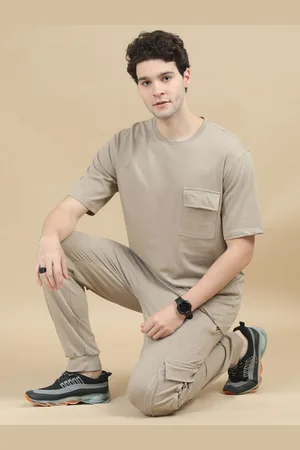 Bushirt Pure Cotton T-Shirt With Joggers Co-Ords