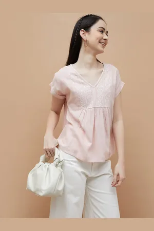 Lifestyle Women Embroidered Empire Top