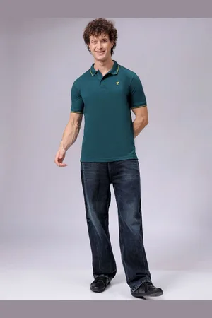 The Indian Garage Co Men Polo Collar Cotton T-shirt