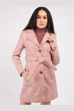Roadster The Lifestyle Co Small Check Single Breasted Pea Coat
