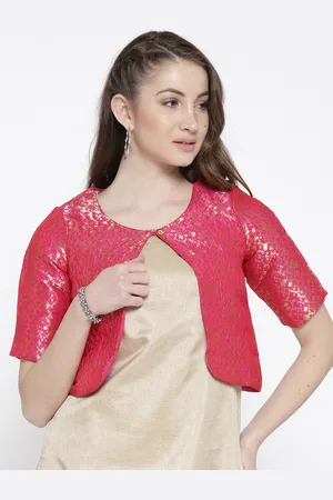 Rangriti Women Assorted Self Design Ethnic Jacket