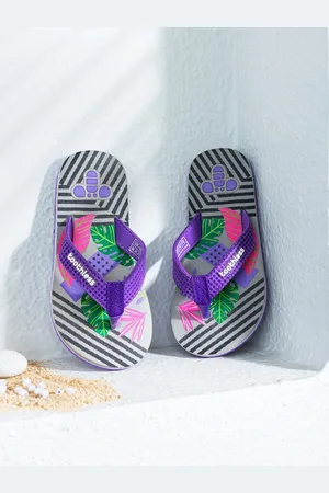 toothless Girls Printed Rubber Thong Flip-Flops