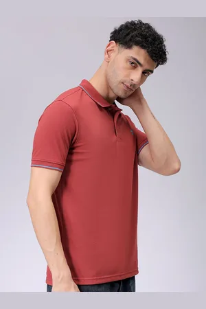 The Indian Garage Co Men Solid Polo Collar T-shirt
