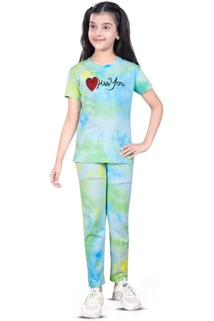 BAESD Girls Dyed Top with Pyjamas