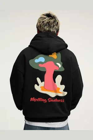 Maniac Men Printed Hooded Sweatshirt