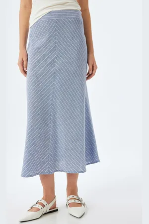 Koton Women Striped A-Line Maxi Skirts