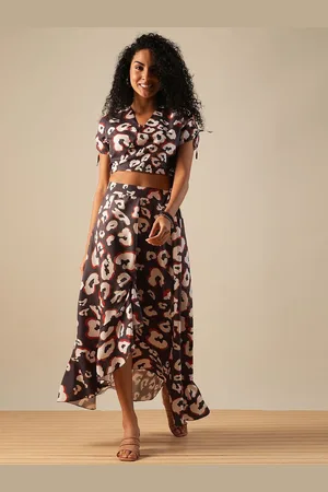 Globus Abstract Printed Top With Skirt