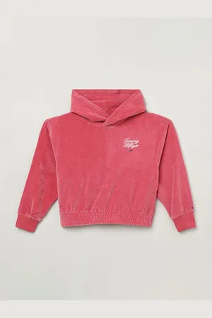 Tommy Hilfiger Girls Solid Hooded Sweatshirt