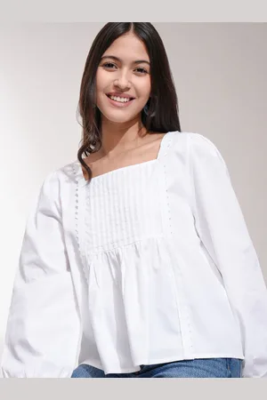 Tokyo Talkies Women Cotton Peplum Top