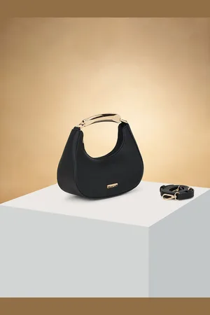 Pantaloons PU Swagger Sling Bag with Cut Work