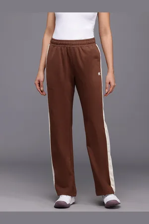 HRX Women Lifestyle Track Pants with Striped-Detail